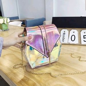 SOLD💞Pink Holographic Crossbody Bag